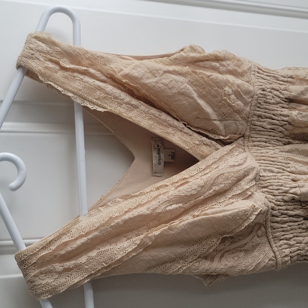 Lace dress barn high low dress